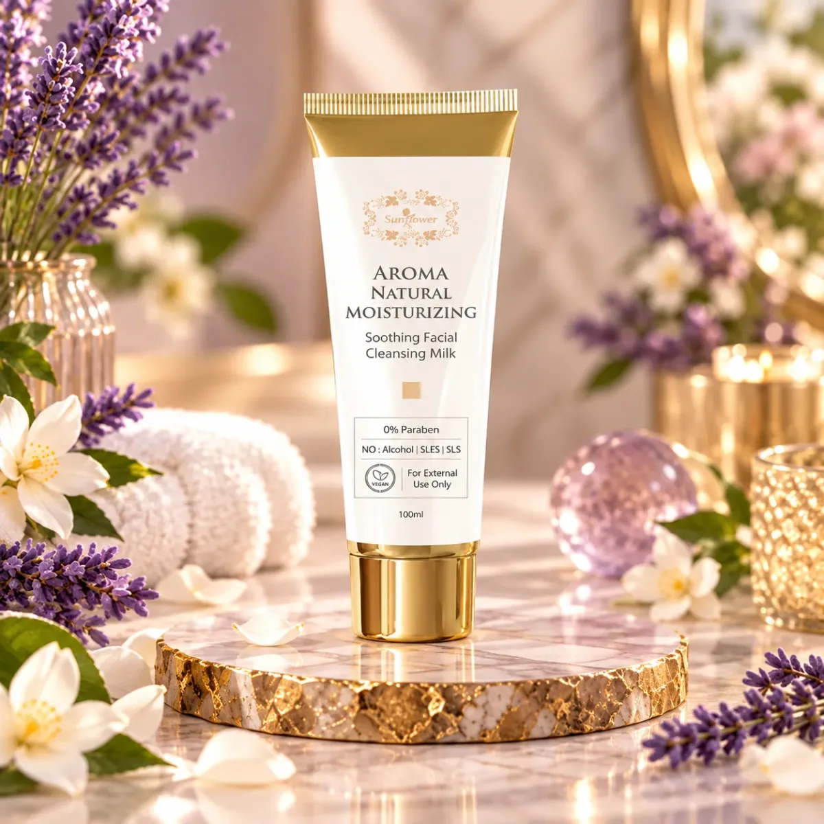 Sunflower Natural Moisturising Soothing Facial Cleansing Milk