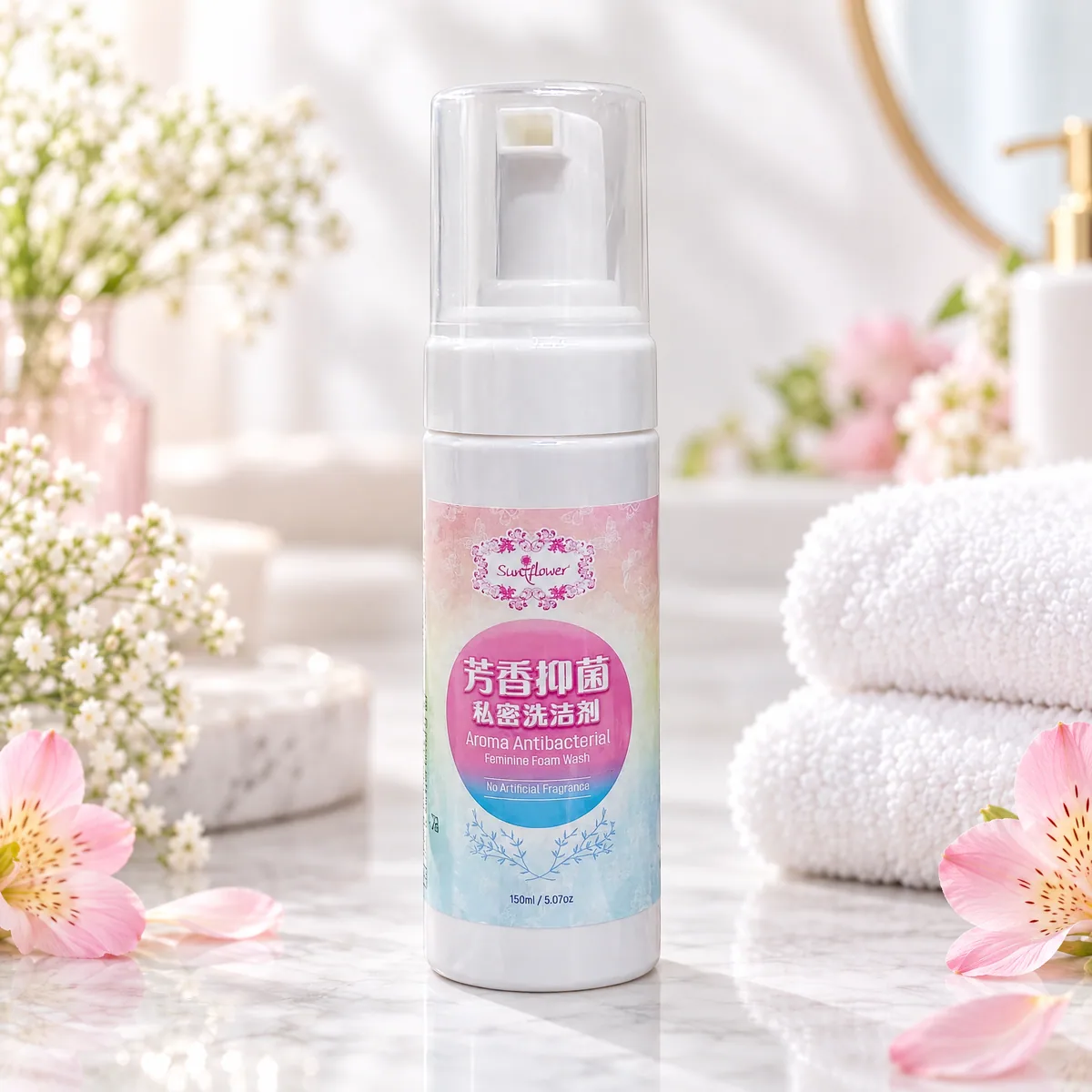 Aroma Antibacterial Feminine Foam Wash 150ml